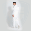 Cat.III EN1073 EN1149 Combinaison de protection jetable antistatique Coutures bordées blanches