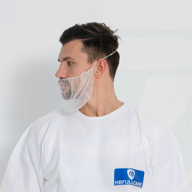 Couverture de barbe PP jetable avec des boucles d'oreille simples ou à double élastique