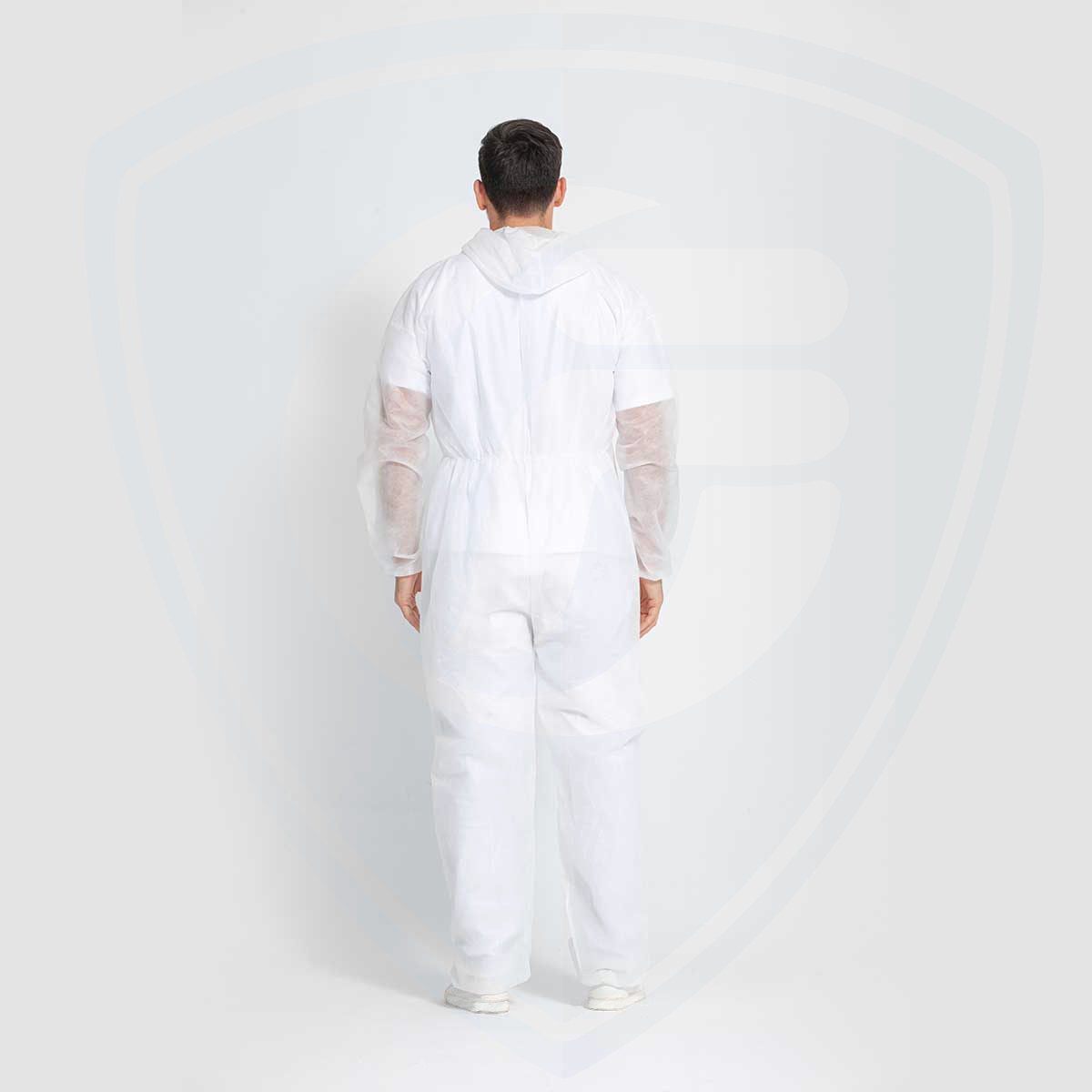 Vêtements de protection non tissés en polypropylène respirant pour combinaison jetable blanc